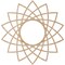 Ekena Millwork Eleanor Wood Fretwork Pierced Ceiling Medallion, Alder, 22"OD x 8 1/2"ID x 3/8"T CMWP22X22X0375EAAL - alternate 2
